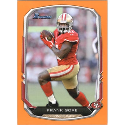 2013 Bowman Orange #45 Frank Gore