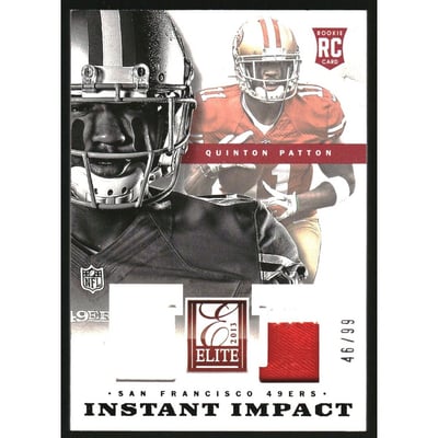 2013 Elite Instant Impact Jerseys Prime #8 Quinton Patton