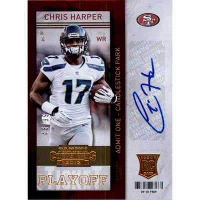 2013 Panini Contenders Playoff Ticket #118A Chris Harper AU