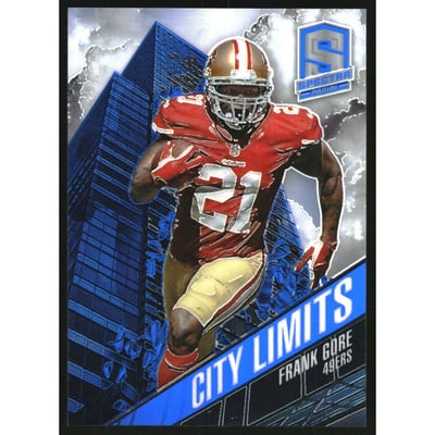 2013 Panini Spectra City Limits Blue #22 Frank Gore