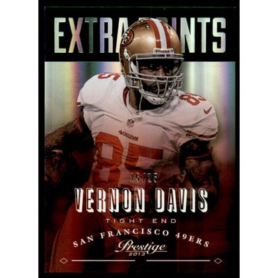 2013 Prestige Extra Points Green #173 Vernon Davis