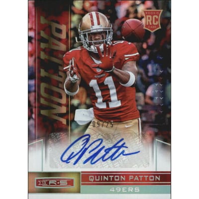 2013 Rookies and Stars Rookie Autographs Longevity Platinum #174 Quinton Patton
