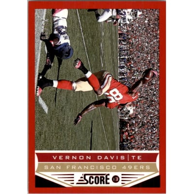 2013 Score Red Zone #190 Vernon Davis