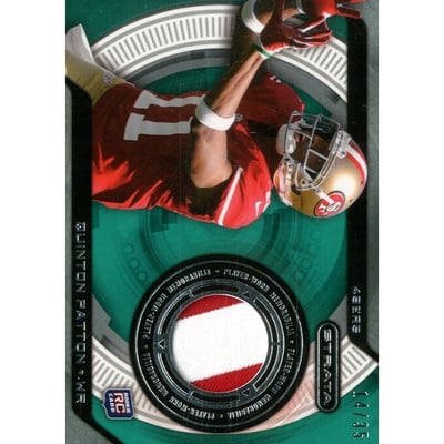 2013 Topps Strata Jerseys Green Patch #SRQP Quinton Patton