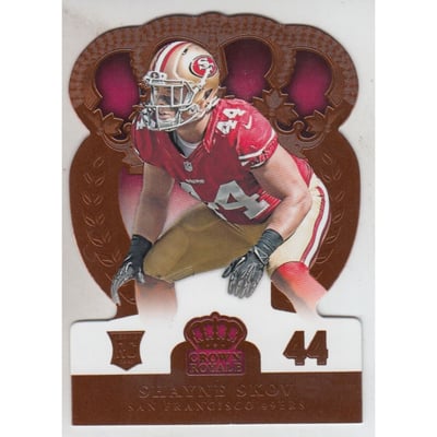 2014 Crown Royale Retail Rookies Jersey Number #149 Shayne Skov/44