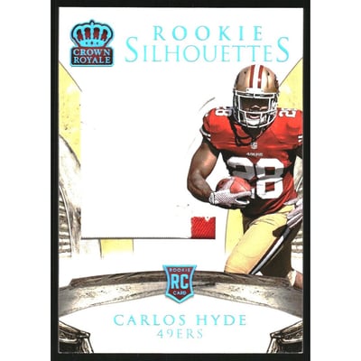 2014 Crown Royale Rookie Silhouettes Blue Holofoil #233 Carlos Hyde