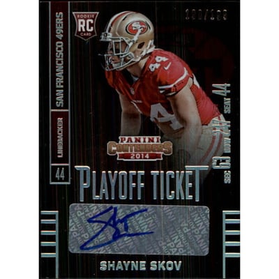 2014 Panini Contenders Playoff Ticket #174A Shayne Skov AU