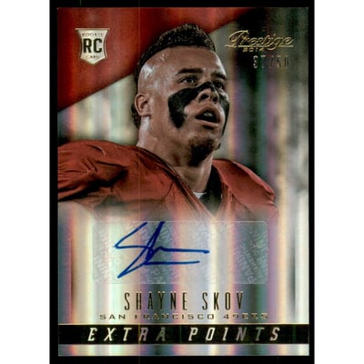 2014 Prestige Extra Points Gold Autographs #283 Shayne Skov/50
