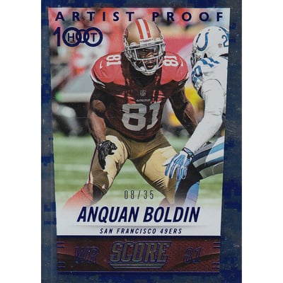 2014 Score Artist's Proof #291 Anquan Boldin H100