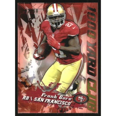 2014 Topps Chrome Mini 1000 Yard Club Red Refractors #11 Frank Gore