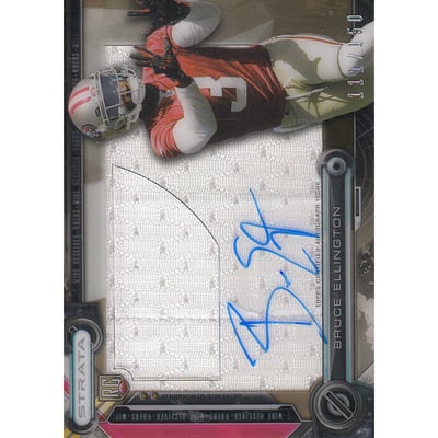 2014 Topps Strata Clear Cut Rookie Relic Autographs Bronze #CCARBE Bruce Ellington
