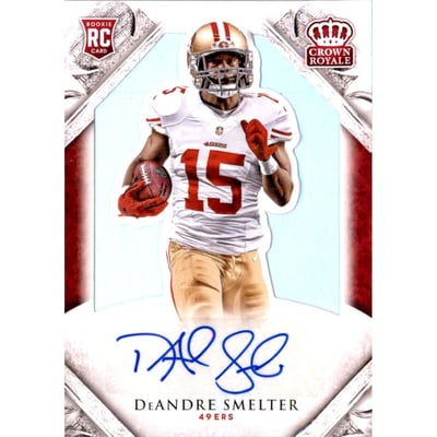 2015 Crown Royale Silver Holofoil #196 DeAndre Smelter AU/99