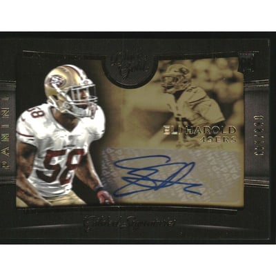 2015 Panini Black Gold Gilded Signatures #GILEH Eli Harold