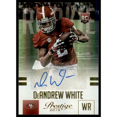 2015 Prestige Rookie Autographs Gold #226 DeAndrew White/50