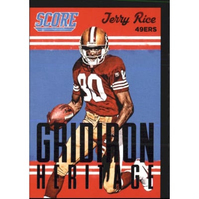 2015 Score Gridiron Heritage Black #25 Jerry Rice