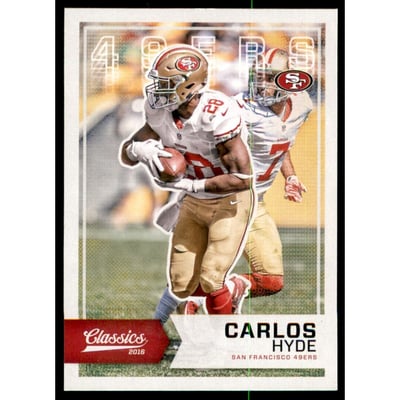 2016 Classics Blank Back #43 Carlos Hyde