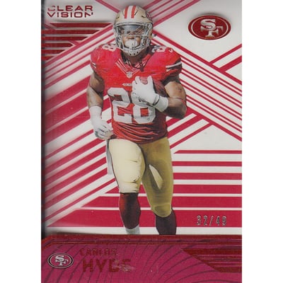 2016 Panini Clear Vision Red #60 Carlos Hyde