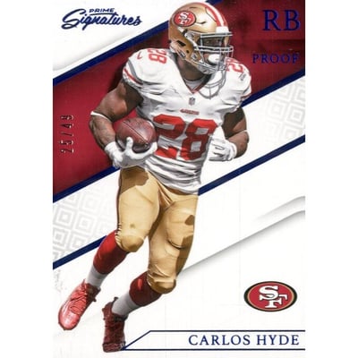 2016 Prime Signatures Prime Proof Blue #88 Carlos Hyde