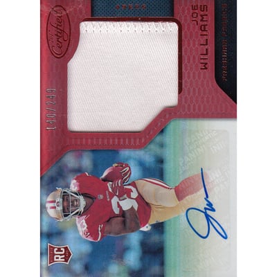 2017 Certified Mirror Red #234 Joe Williams JSY AU/249