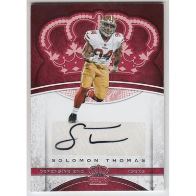 2017 Crown Royale Platinum Rookie Autographs #41 Solomon Thomas