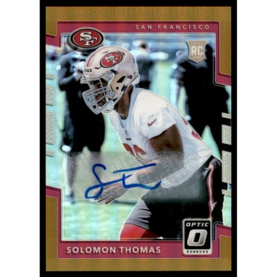 2017 Donruss Optic Rookie Autographs Bronze #116 Solomon Thomas