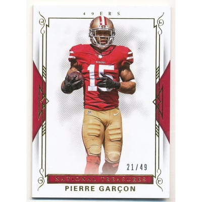 2017 Panini National Treasures Gold #80 Pierre Garcon