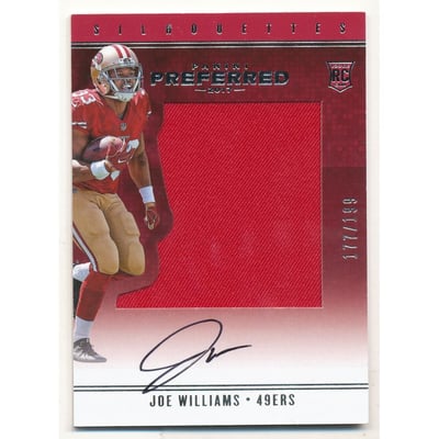 2017 Panini Preferred #93 Joe Williams SL JSY AU/199 RC