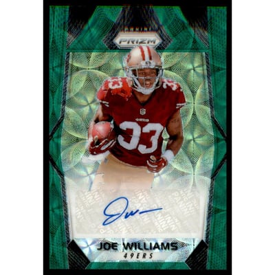 2017 Panini Prizm Rookie Autographs Prizms Green Scope #RAJWL Joe Williams