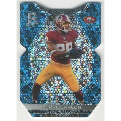 2017 Panini Spectra Neon Blue Die Cut #26 Pierre Garcon