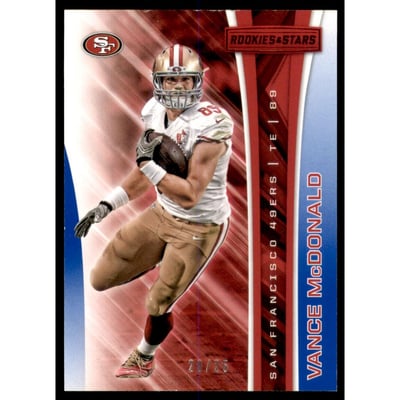 2017 Rookies and Stars Red and Blue #136 Vance McDonald