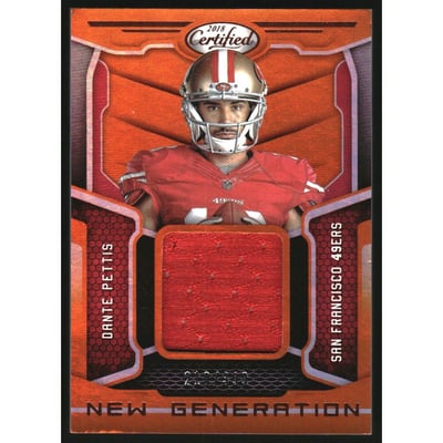 2018 Certified New Generation Jerseys Mirror Orange #13 Dante Pettis