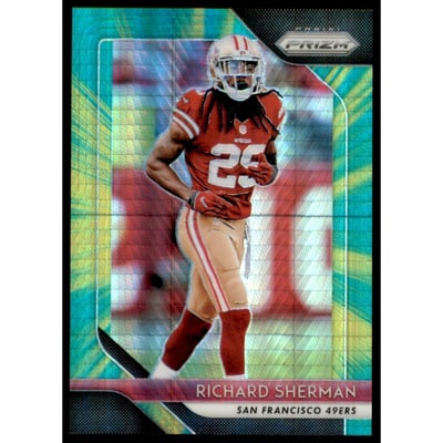 2018 Panini Prizm Prizms Hyper #27 Richard Sherman