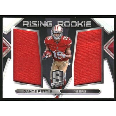 2018 Panini Spectra Rising Rookie Materials #26 Dante Pettis