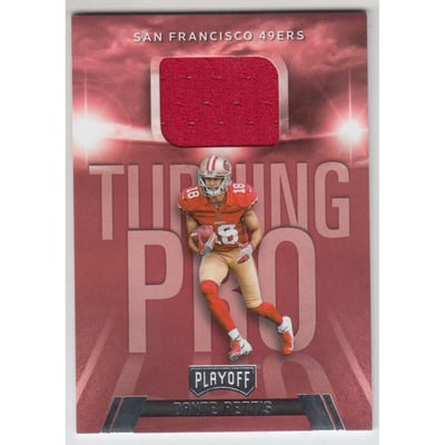 2018 Playoff Turning Pro Memorabilia #4 Dante Pettis
