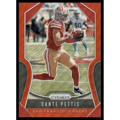 2019 Panini Prizm Prizms Red Wave #250 Dante Pettis