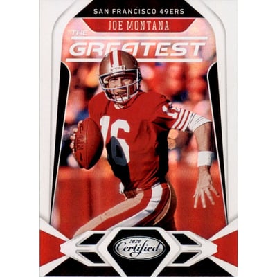 2020 Certified The Greatest #4 Joe Montana