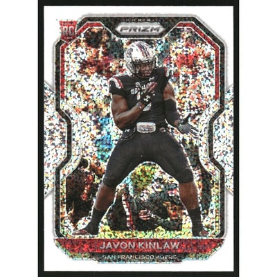 2020 Panini Prizm Prizms White Sparkle #302 Javon Kinlaw