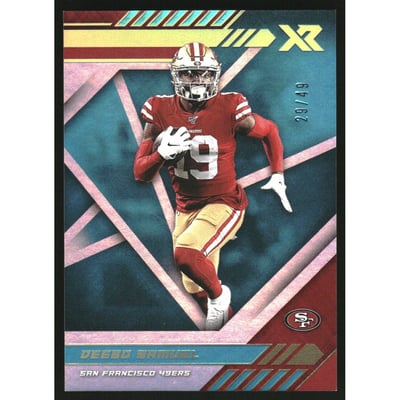 2020 Panini XR Teal #9 Deebo Samuel