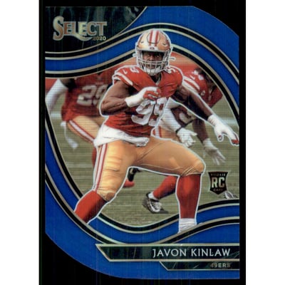 2020 Select Prizm Blue Die Cut #390 Javon Kinlaw