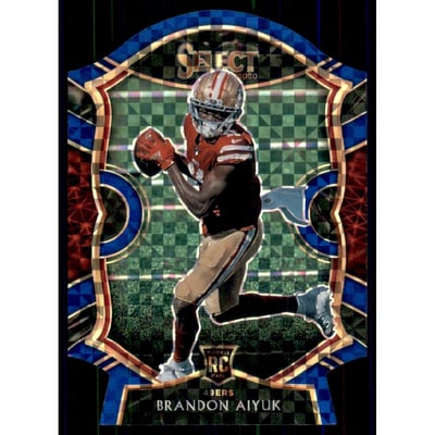 2020 Select Prizm Blue Die Cut #66 Brandon Aiyuk