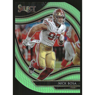 2020 Select Prizm Neon Green Die Cut #324 Nick Bosa