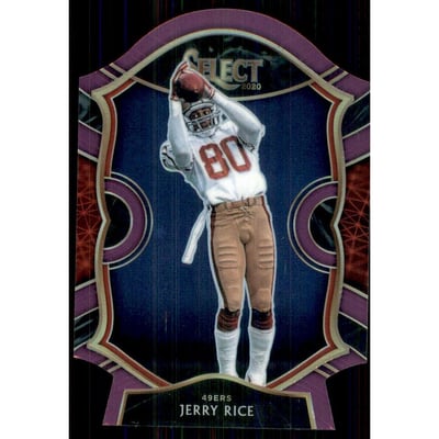 2020 Select Prizm Purple Die Cut #20 Jerry Rice