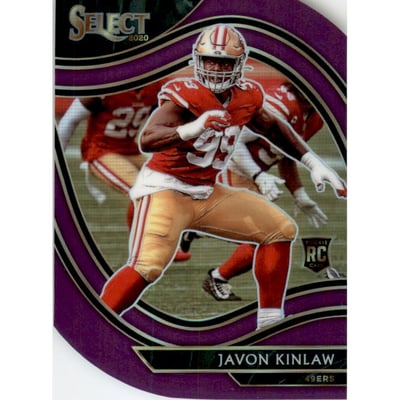 2020 Select Prizm Purple Die Cut #390 Javon Kinlaw