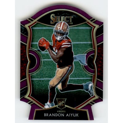 2020 Select Prizm Purple Die Cut #66 Brandon Aiyuk