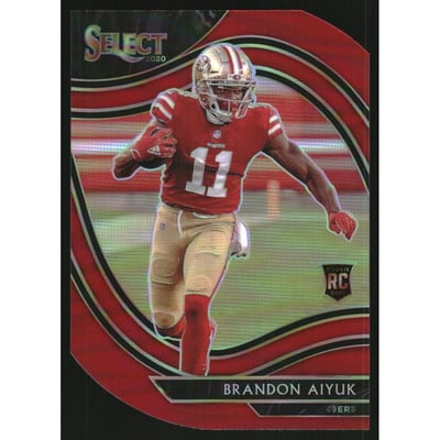 2020 Select Prizm Red Die Cut #366 Brandon Aiyuk