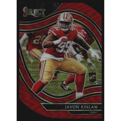 2020 Select Prizm Red Die Cut #390 Javon Kinlaw