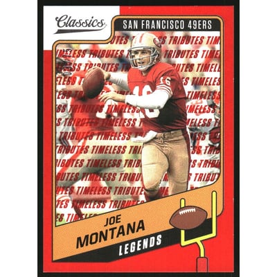 2021 Classics Timeless Tributes Red #111 Joe Montana LEG
