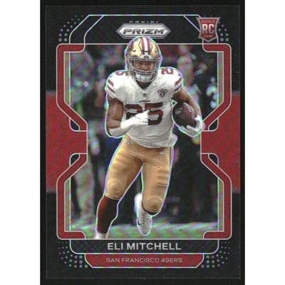 2021 Panini Chronicles Prizm Black Red #25 Eli Mitchell