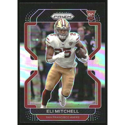 2021 Panini Chronicles Prizm Black Silver #25 Eli Mitchell