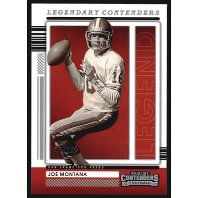 2021 Panini Contenders Legendary Contenders Silver #5 Joe Montana